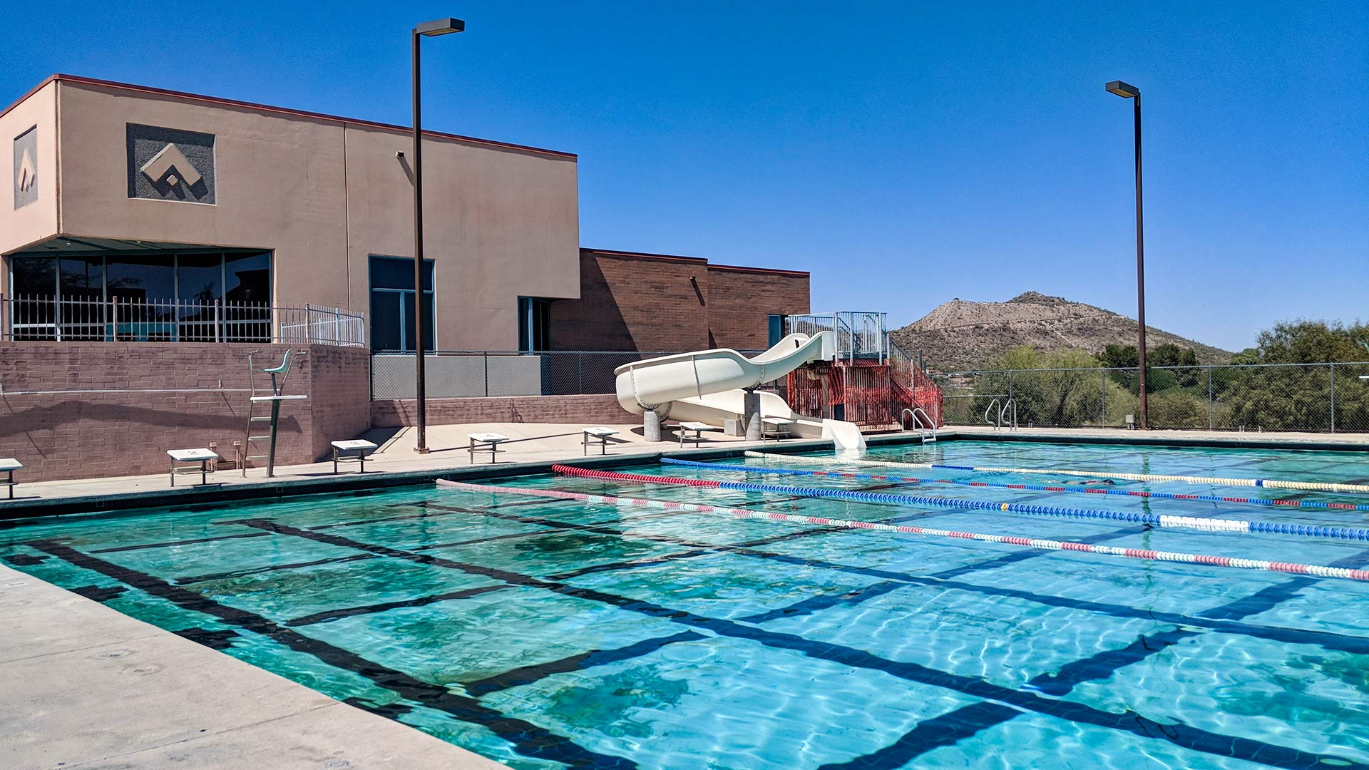 A June afternoon at Archer Pool, 1665 S. La Cholla Boulevard, 2018.