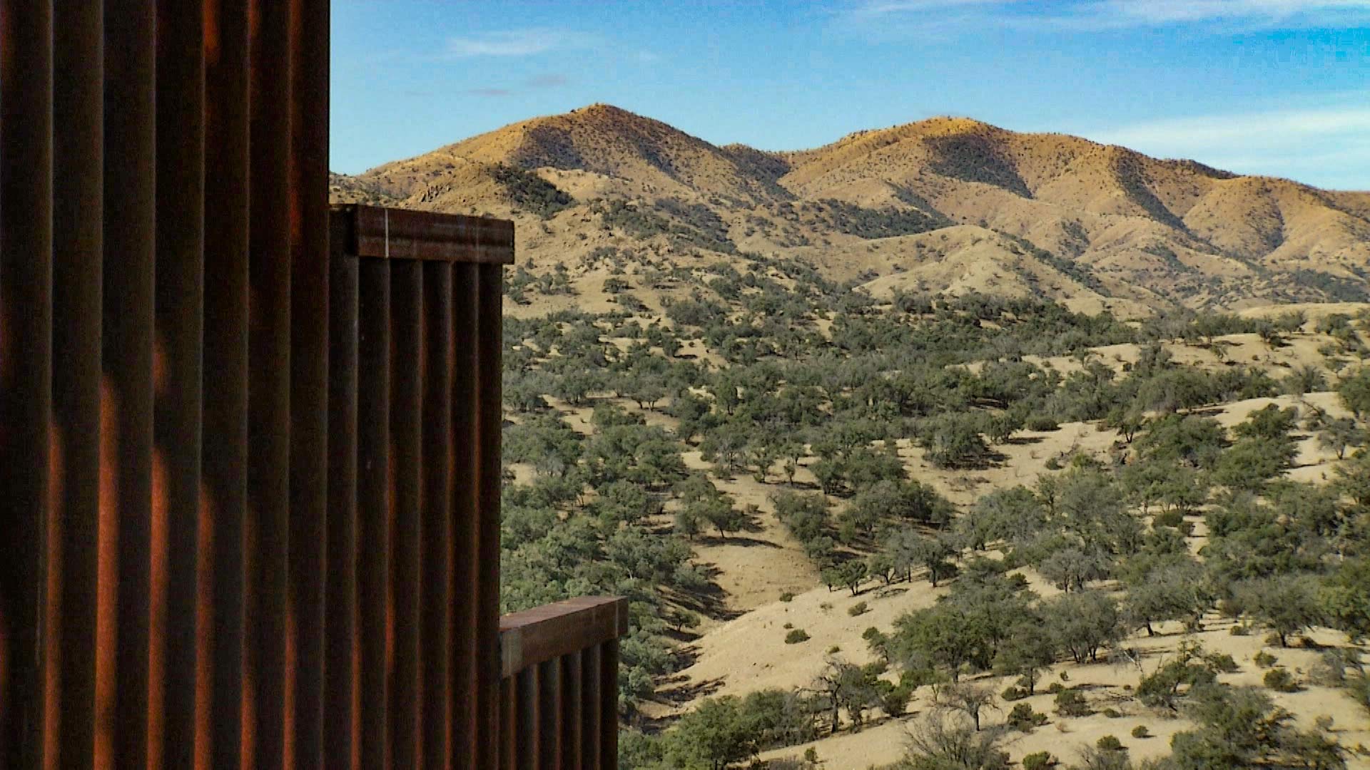 The U.S.-Mexico border fence.