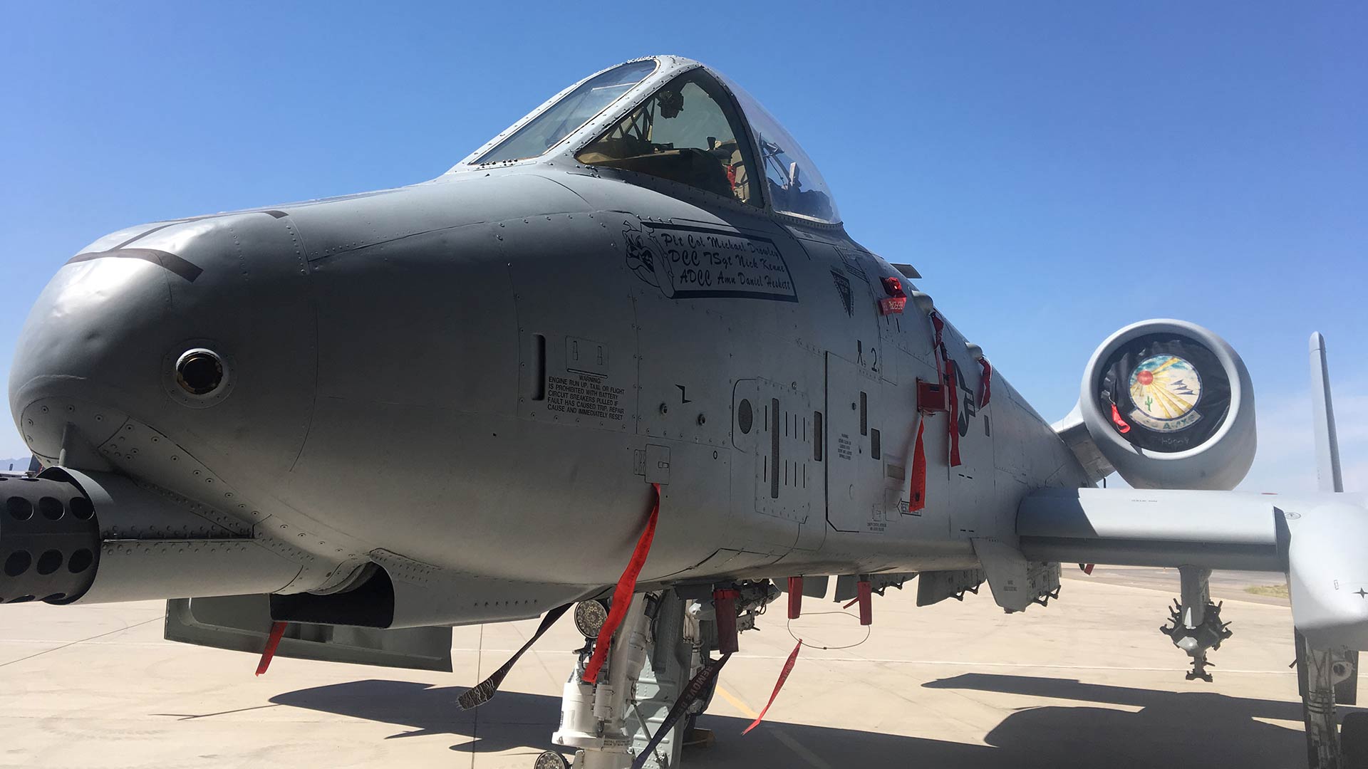 An A-10 assigned to the 355th Fighter Wing commander at Davis-Monthan Air Force Base, June 29, 2018.