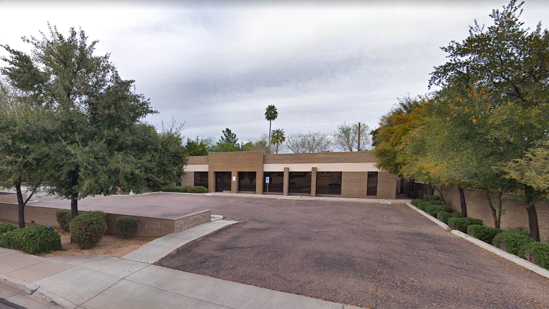 Google Streetview image of a Phoenix building run by MVM. The company eventually acknowledged housing migrant children overnight at the facility after denying it did so.