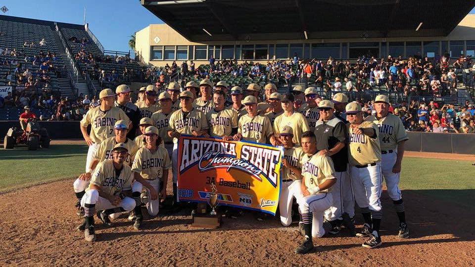 Sabino High School's 2018 Varsity Baseball team had a come from behind victory to become the 2018 3A Baseball State Champions. 