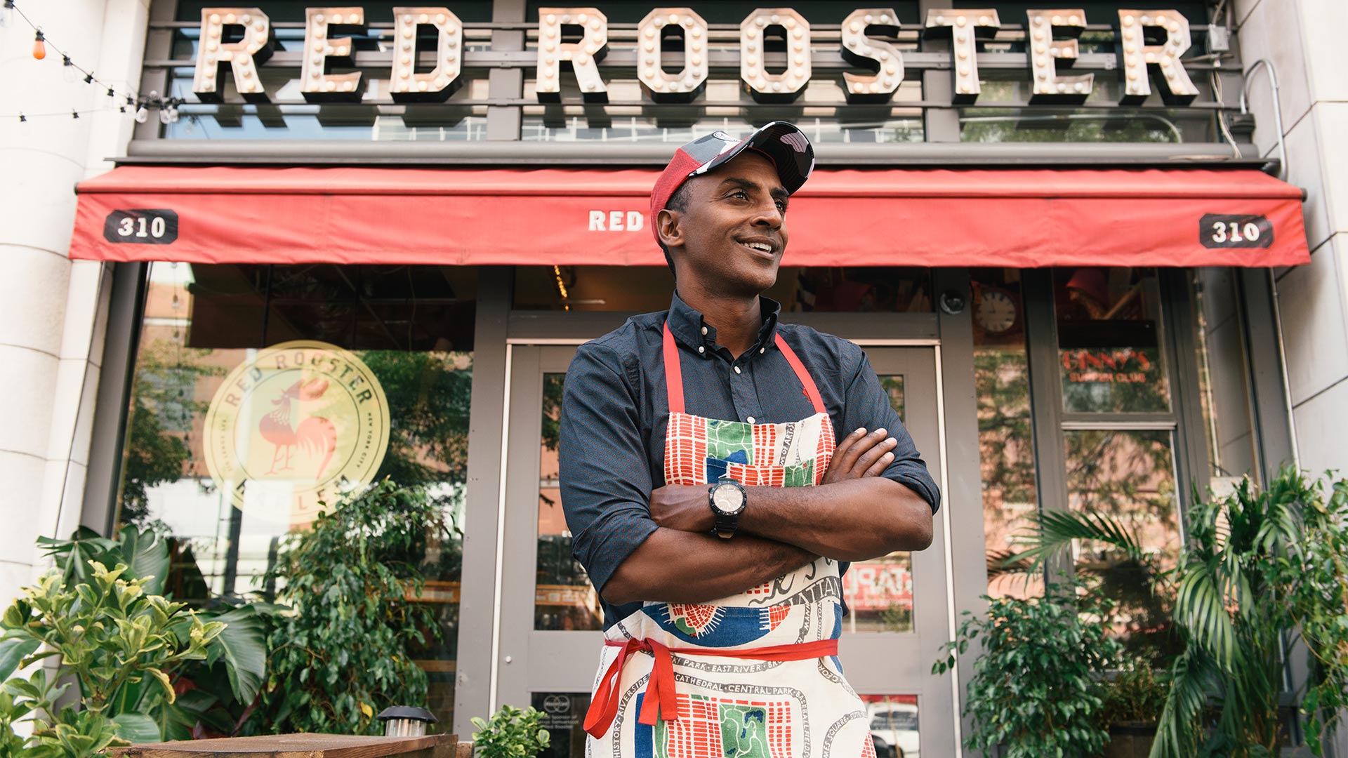 Chef Marcus Samuelsson at Red Rooster Harlem