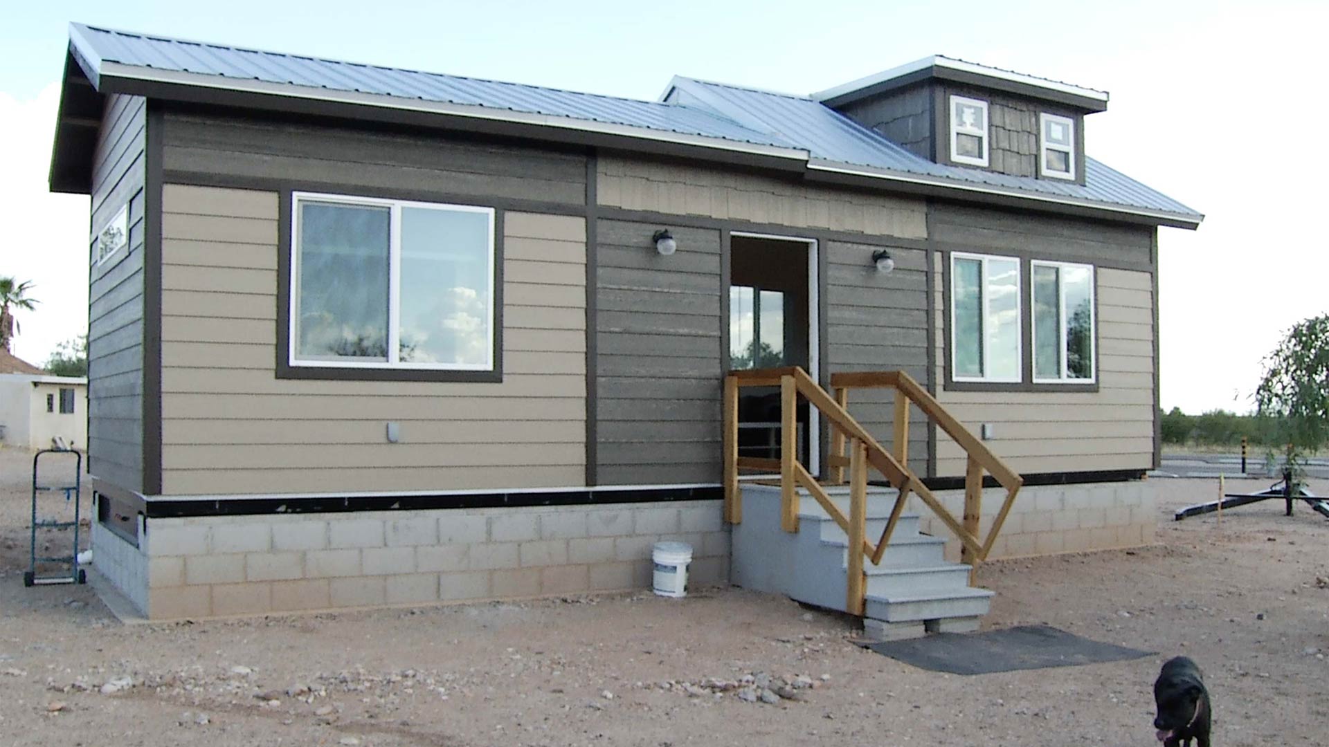 A model tiny house on land purchased by the Vail Unified School District is currently being rented by a teacher, who is waiting to purchase one currently under construction.