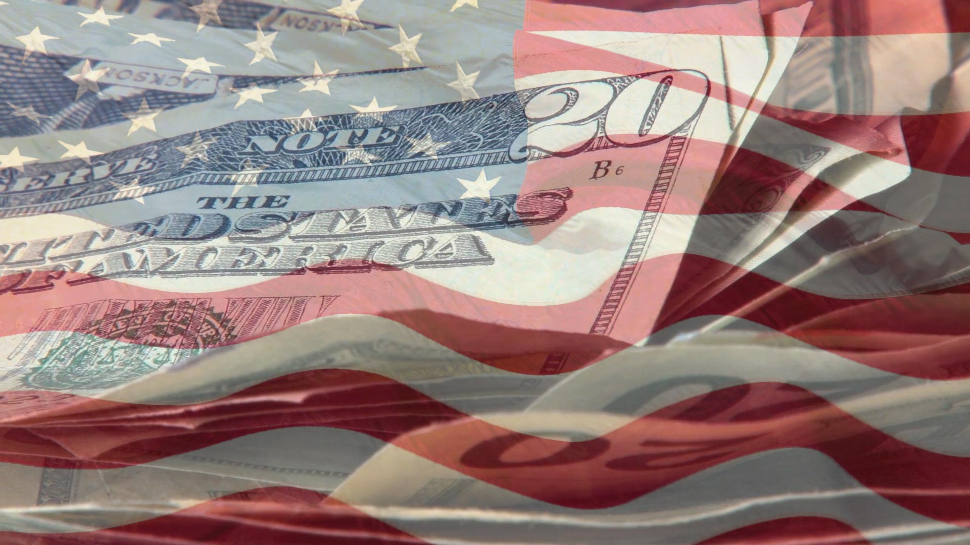American flag money