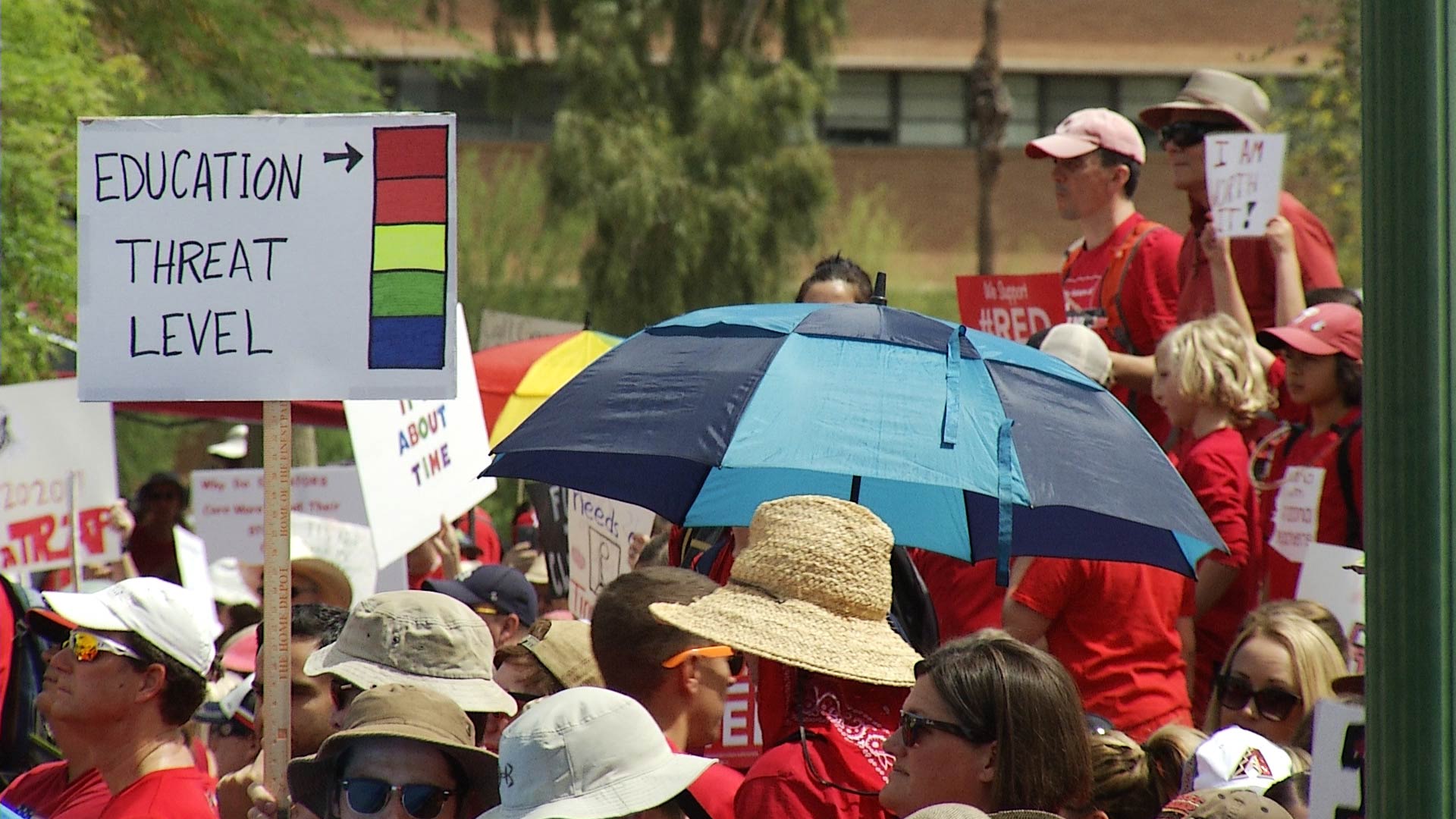 #RedForEd protesters at the Arizona Capitol, Monday, April 30, 2018.