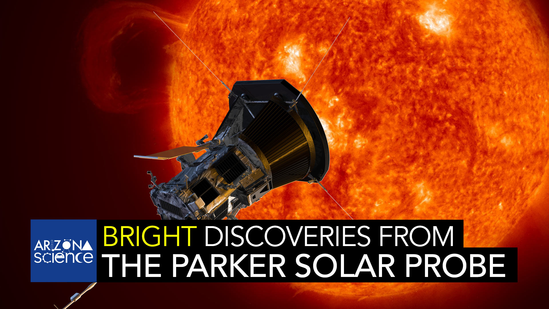 An artist rendition of NASA’s Parker Solar Probe observing the Sun.