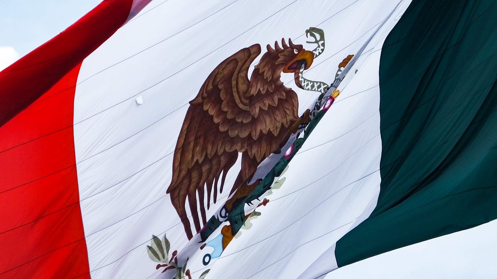 The flag of Mexico.