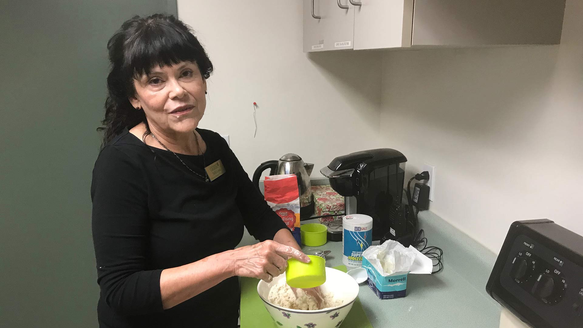 Stella Lopez teaches Tortilla Making from Scratch.  August 31, 2018 Tucson Botanical Gardens