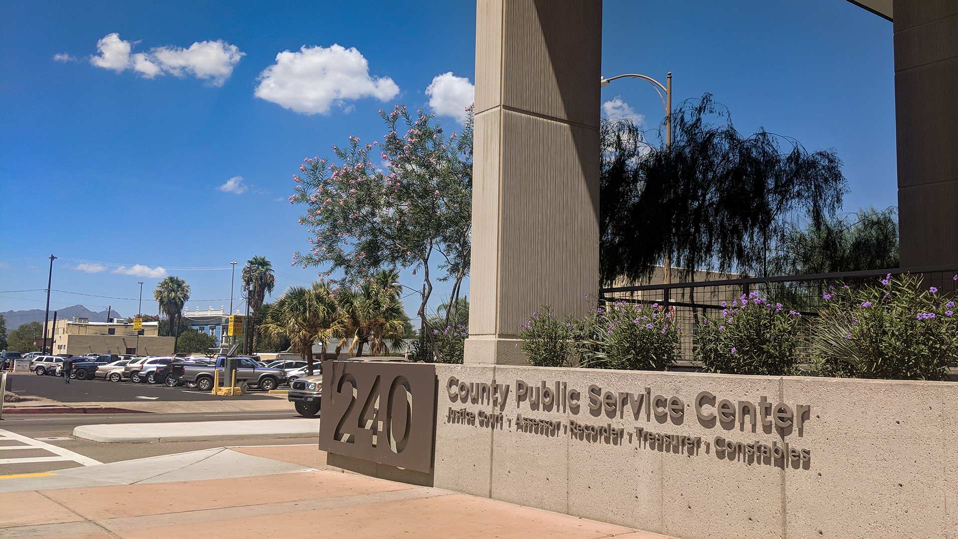 The Pima County Services Building in downtown Tucson.