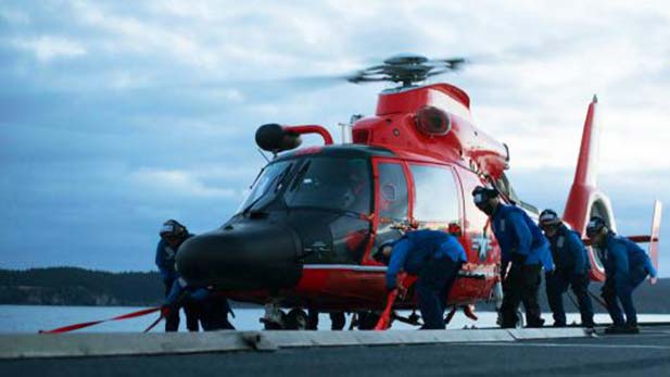 The U.S. Coast Guard prepares to deploy to the border, in this submitted photo.