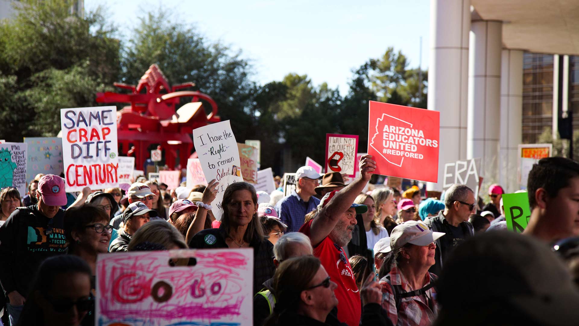 Women's March 2019 sculpture