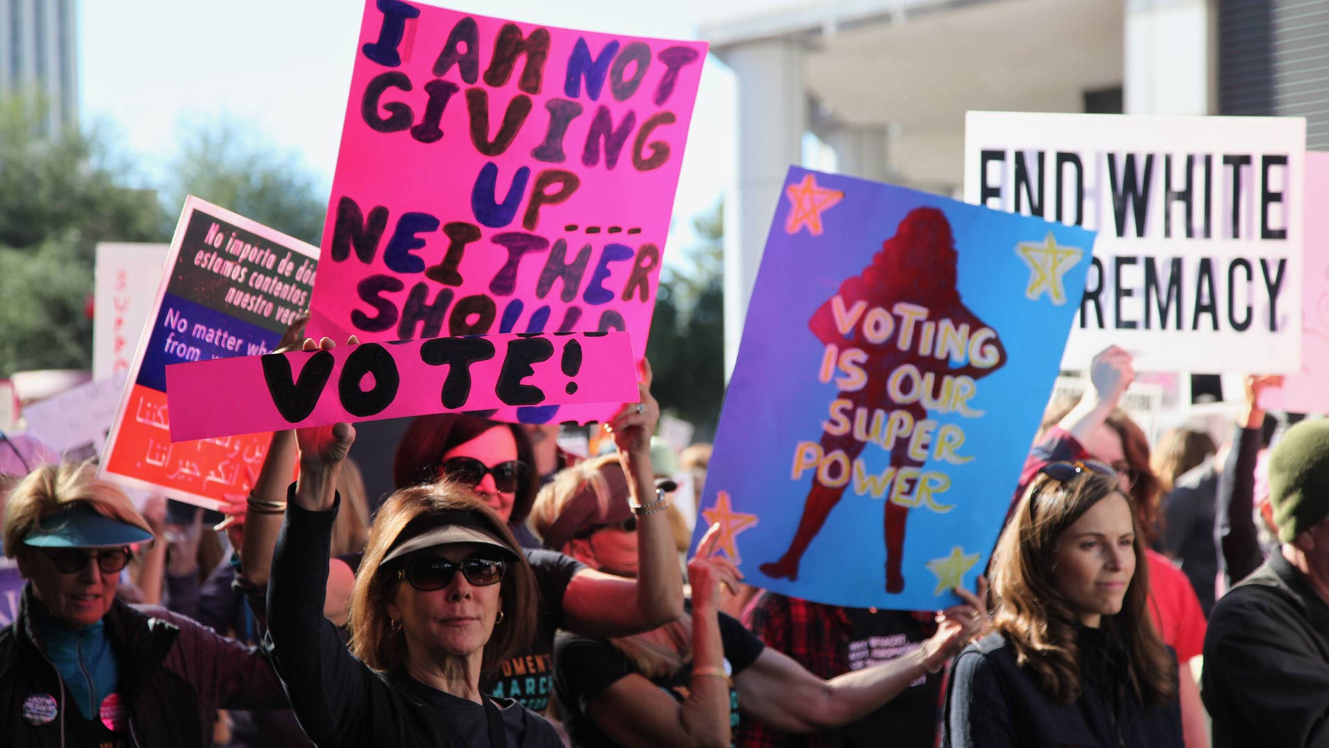 Women's March 2019 signs