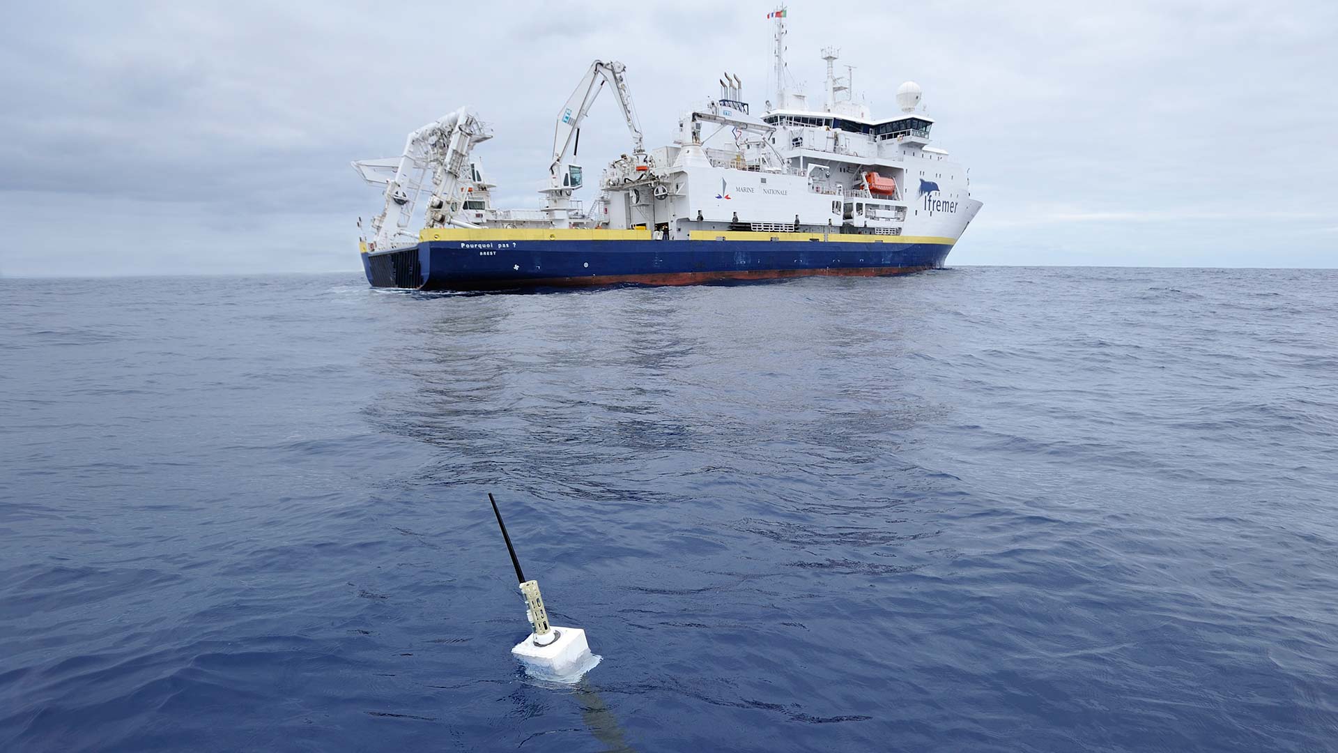 Floating sensors help scientists measure ocean temperatures for clues to causes of climate change.