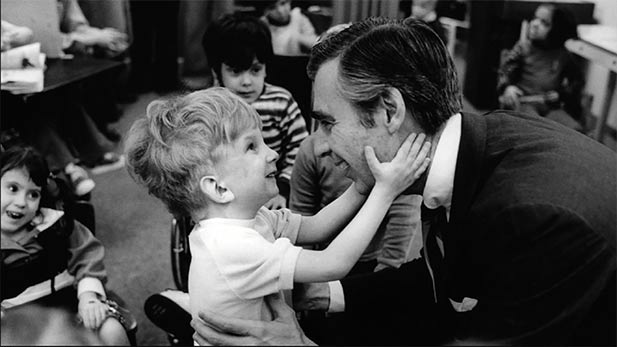 Fred Rogers meets with Jeffrey Clay Erlanger in the film WON'T YOU BE MY NEIGHBOR?, a Focus Features release.