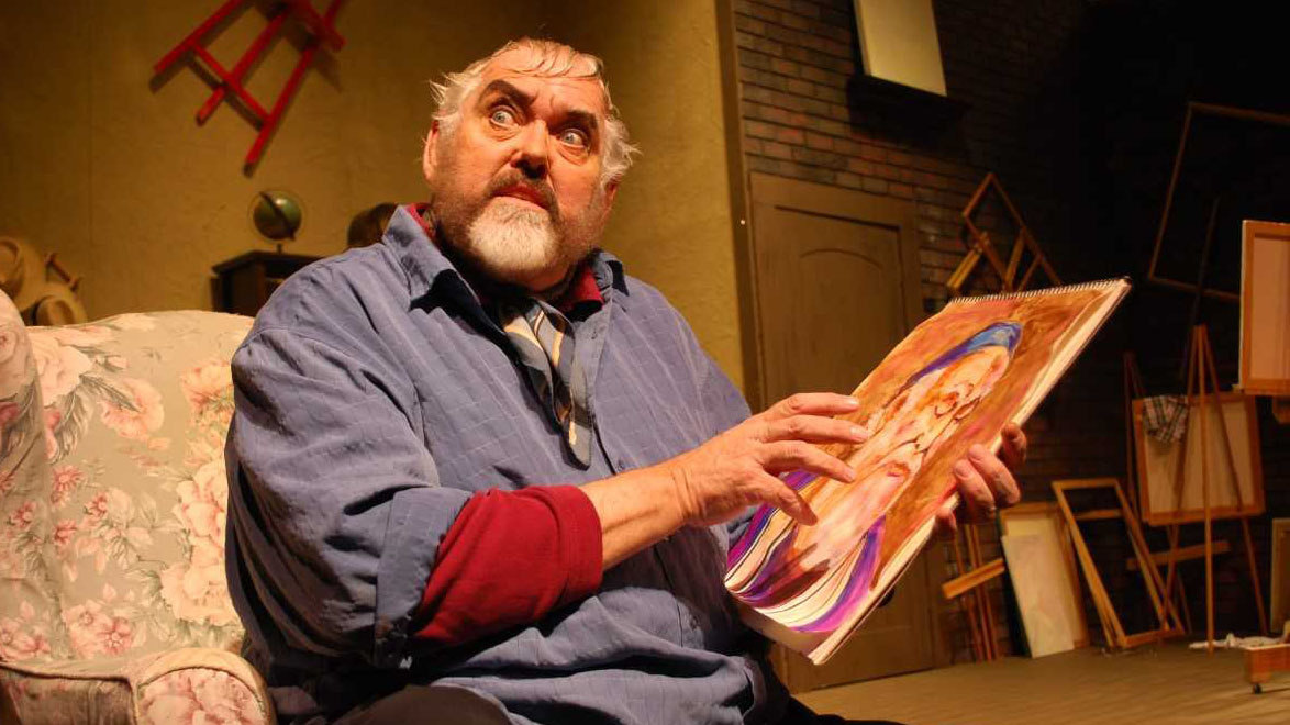 Actor and playwright Jim Brochu portrays actor and artist Zero Mostel in "Zero Hour". 