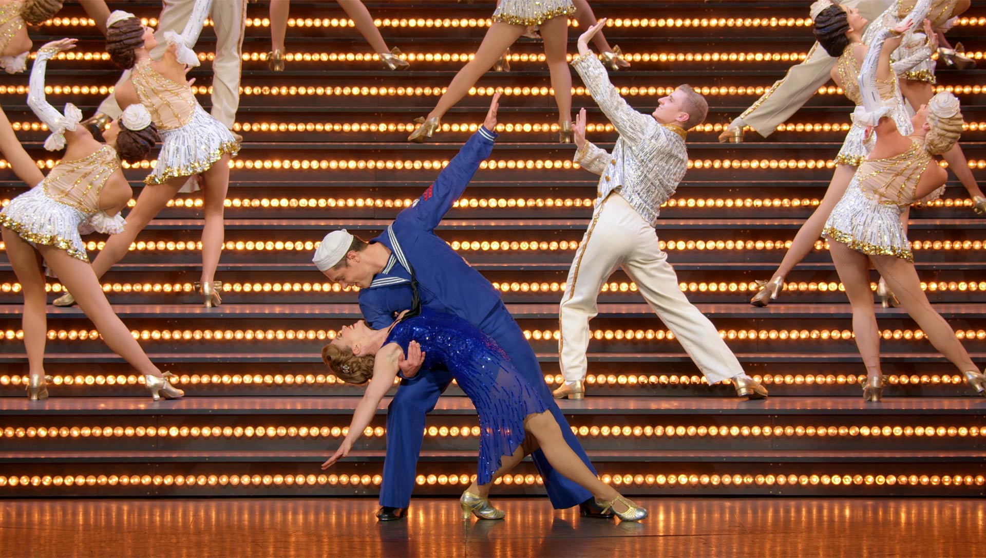Clare Halse and Philip Bertioli in 42nd Street.

