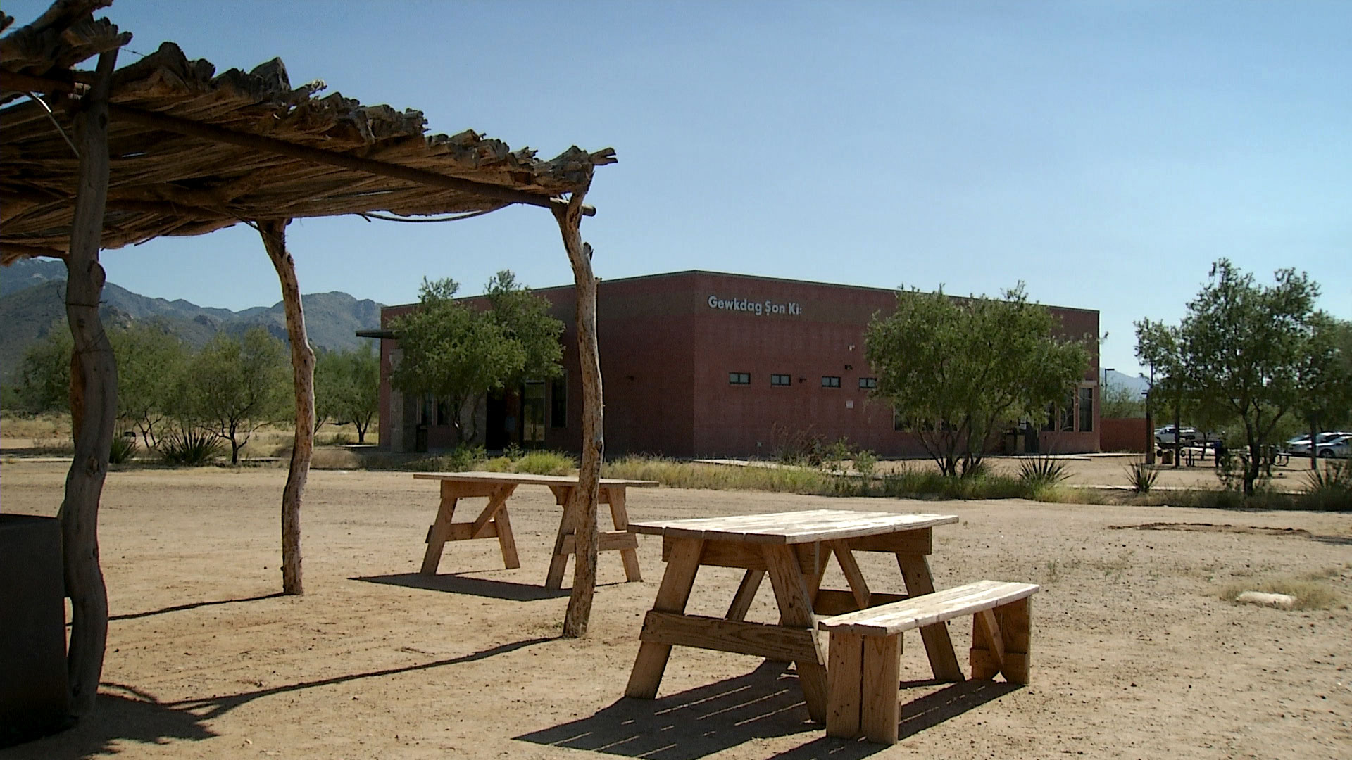 The Tohono O'Odham Community College's main campus outside of Sells, Arizona. 