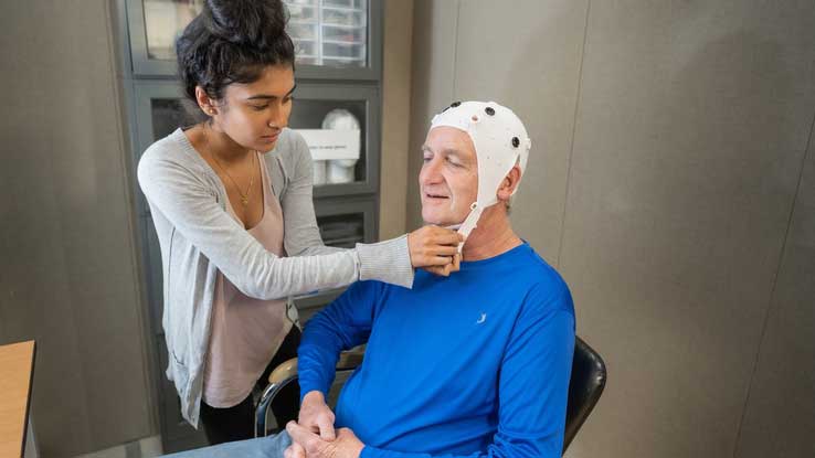 Researchers will test if exposing the brain to near-infrared light via a special cap can help enhance cognitive functioning in older adults.