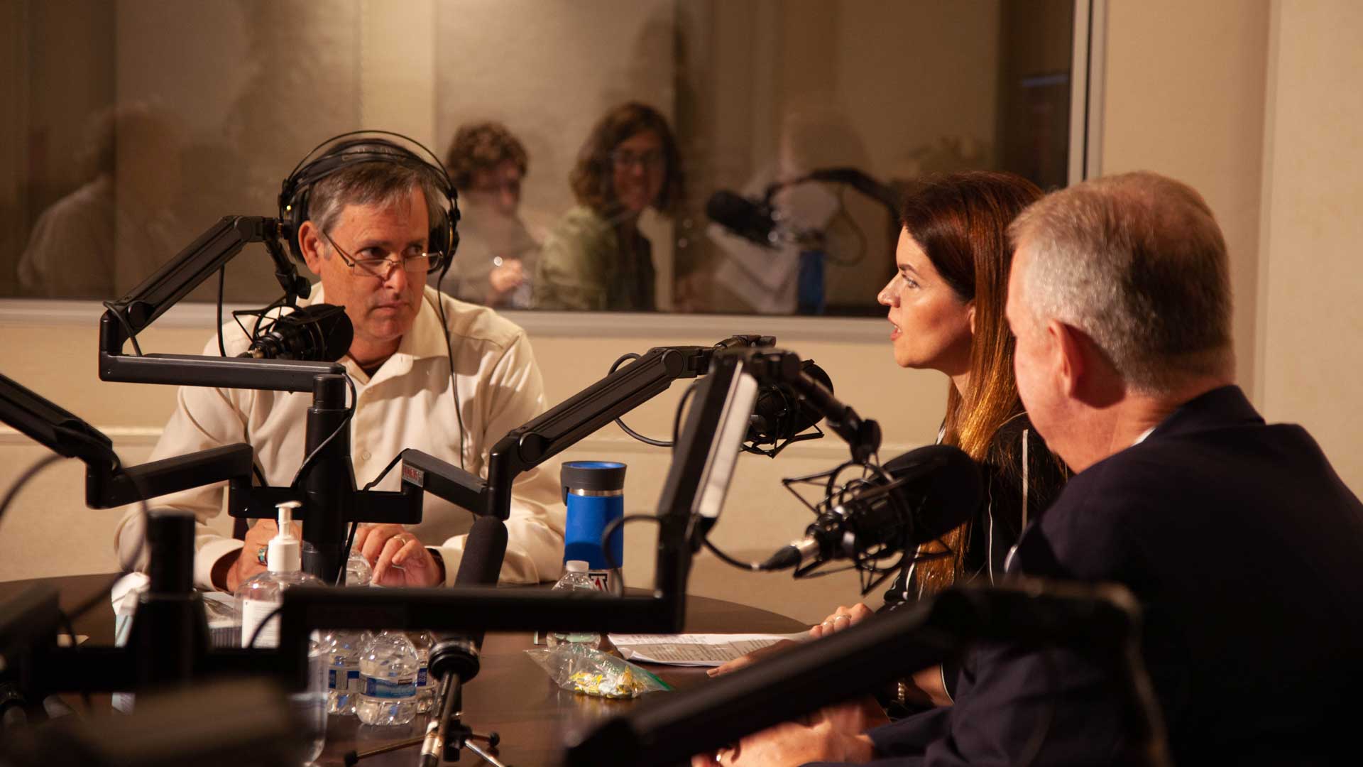 The Buzz host Christopher Conover talking with 2019 Tucson mayoral candidates. 