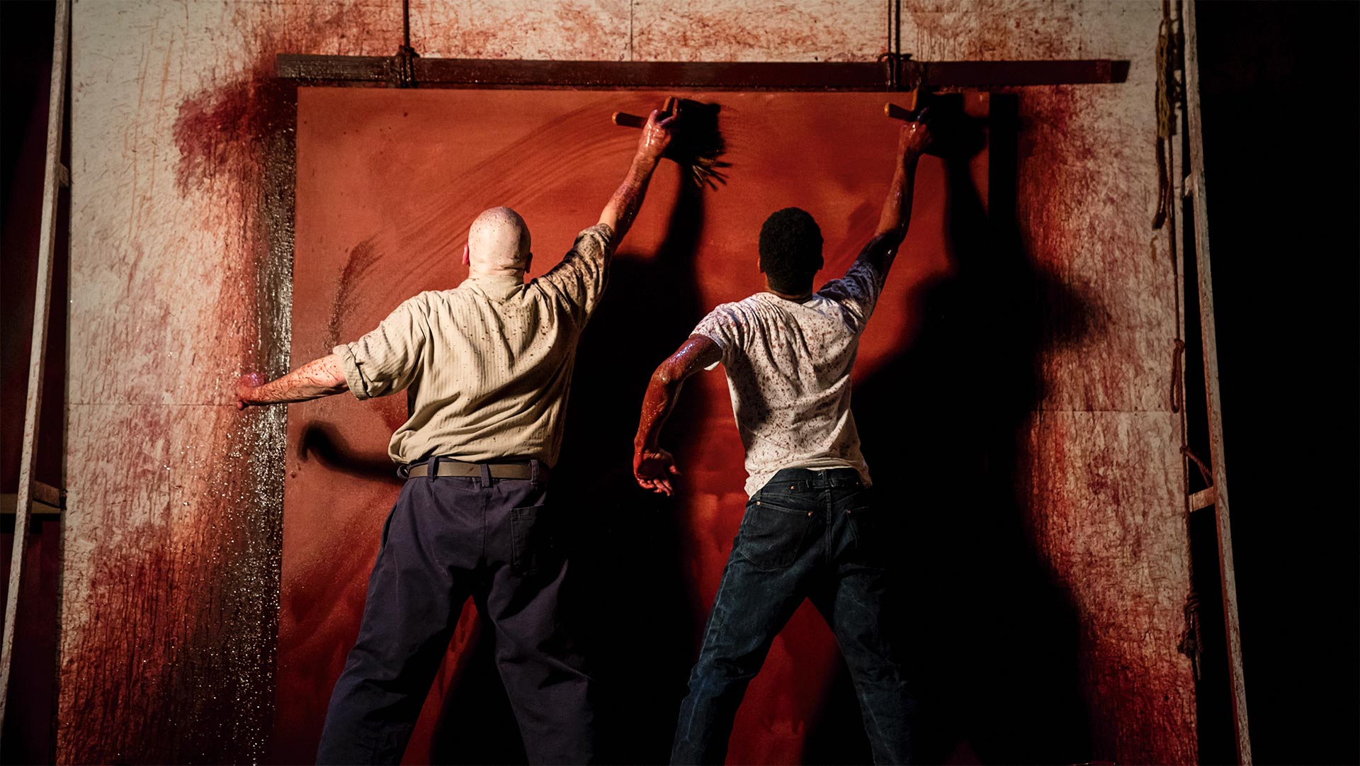 Alfred Molina and Alfred Enoch in Red