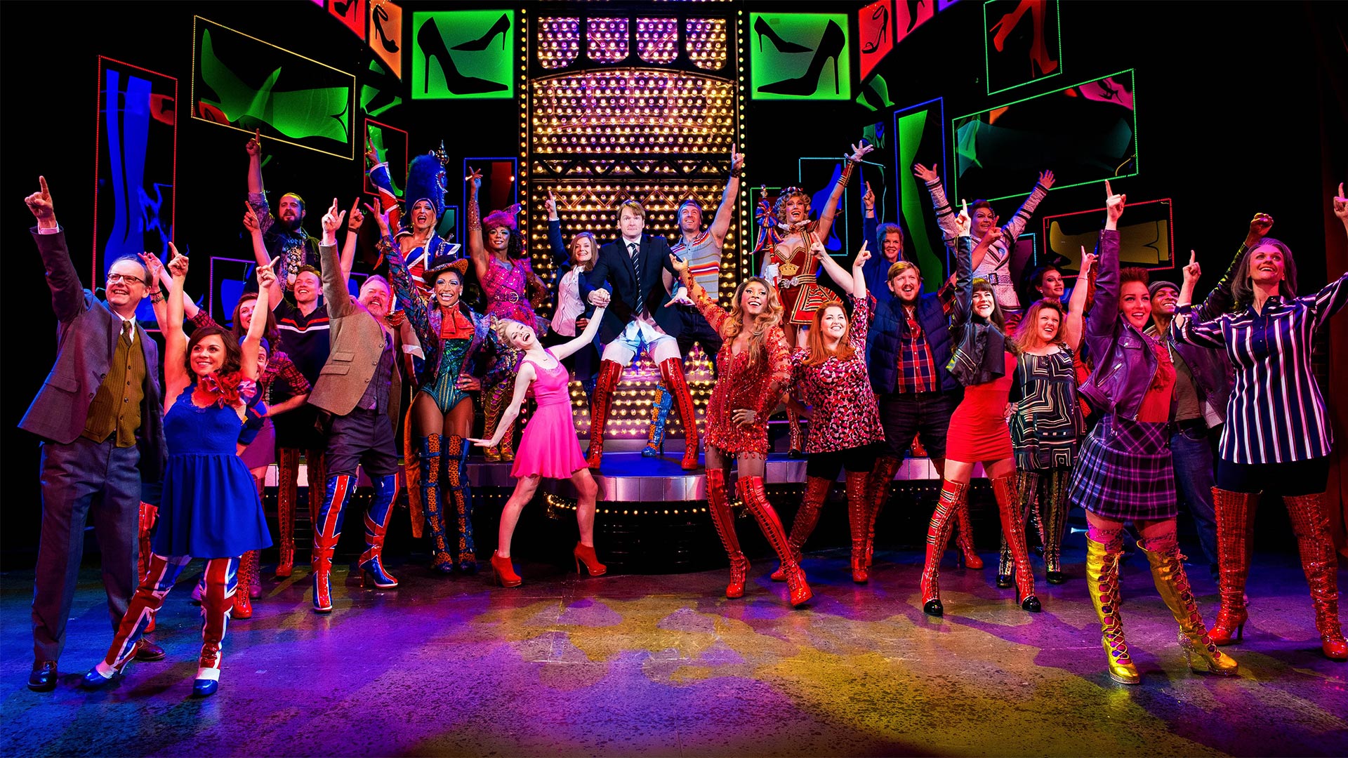 Kinky Boots ensemble.