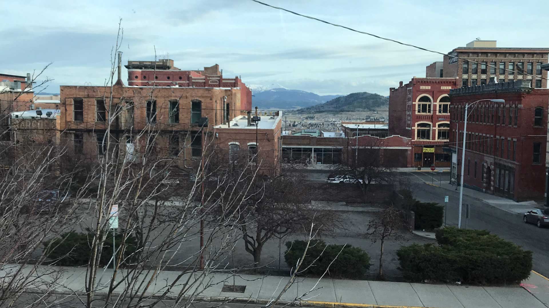 View from the offices of The Montana Standard, the daily newspaper in Butte, Montana.