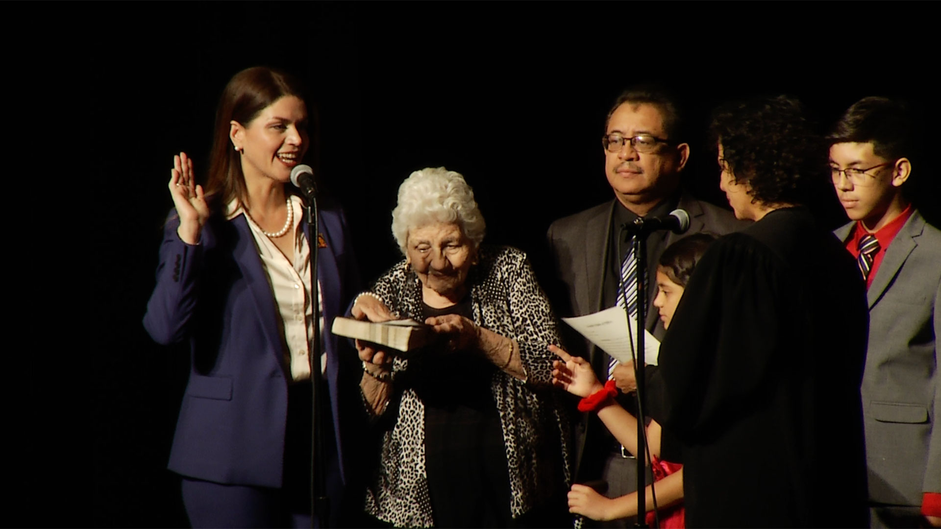 Tucson Mayor Regina Romero takes the oath of office.  December 2, 2019.