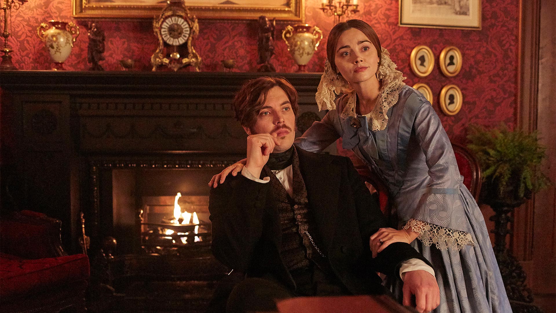Prince Albert played by Tom Hughes and Queen Victoria played by Jenna Coleman
