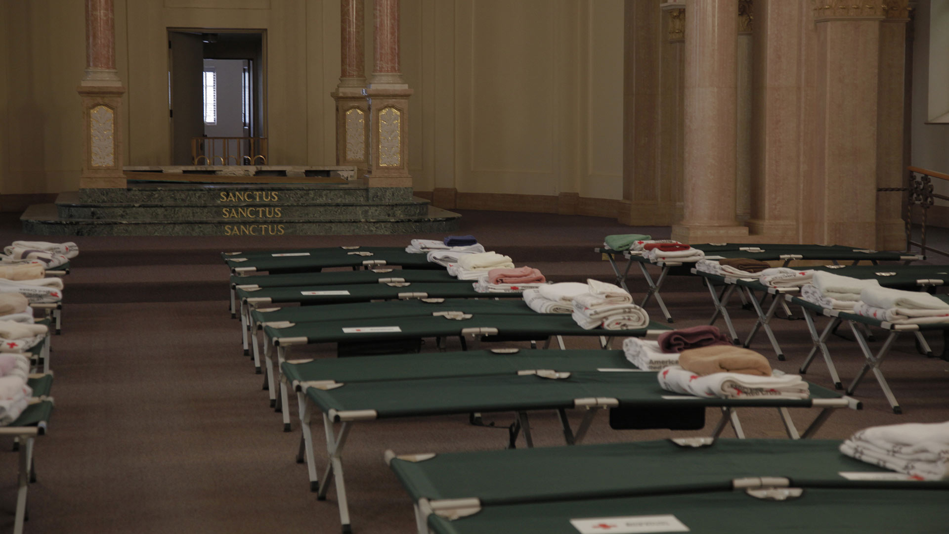 Tucson's Iconic Benedictine Monastery re-opened temporarily to provide emergency housing to migrants seeking asylum.  (February 21, 2019)