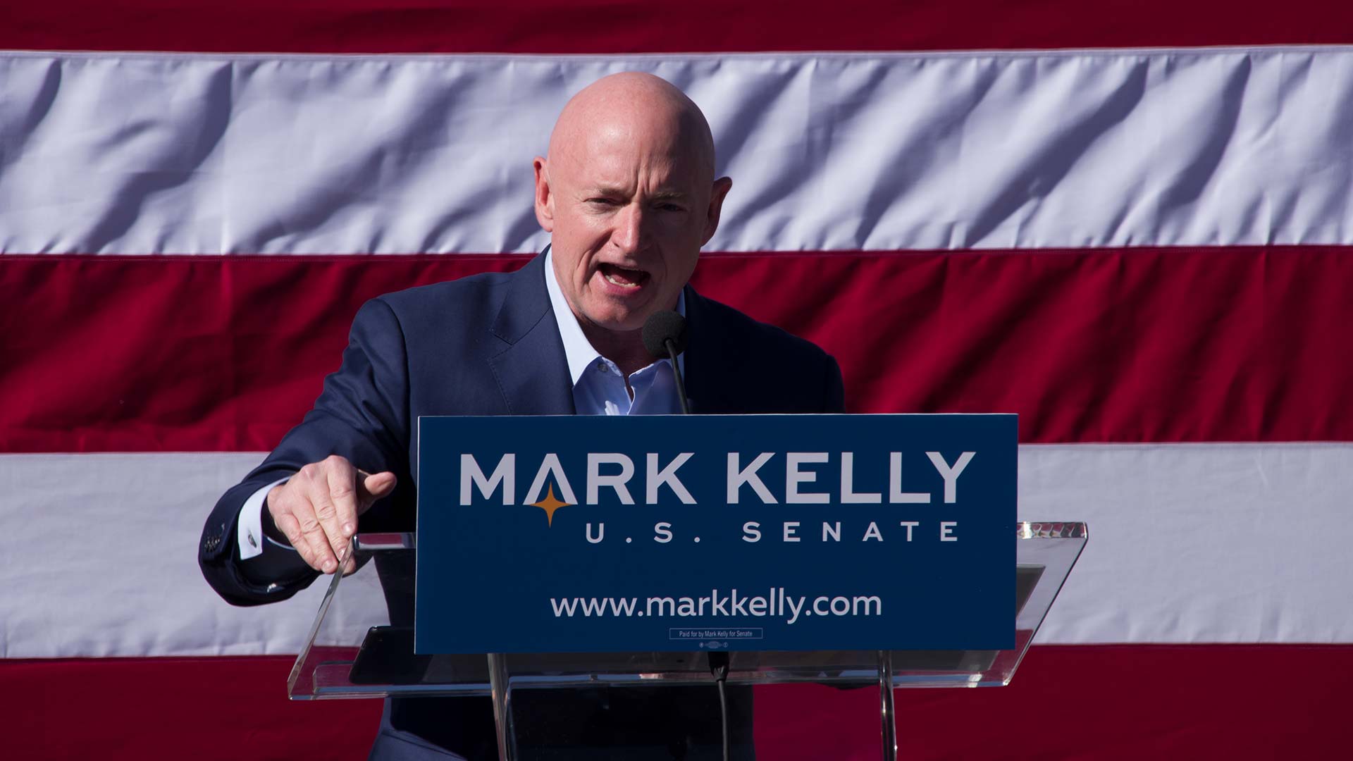 Democratic candidate for U.S. Senate Mark Kelly hits the campaign trail in Tucson. February 23, 2019