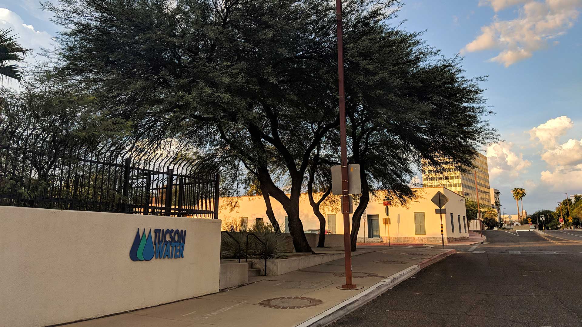 Outside the Tucson Water building in downtown Tucson.