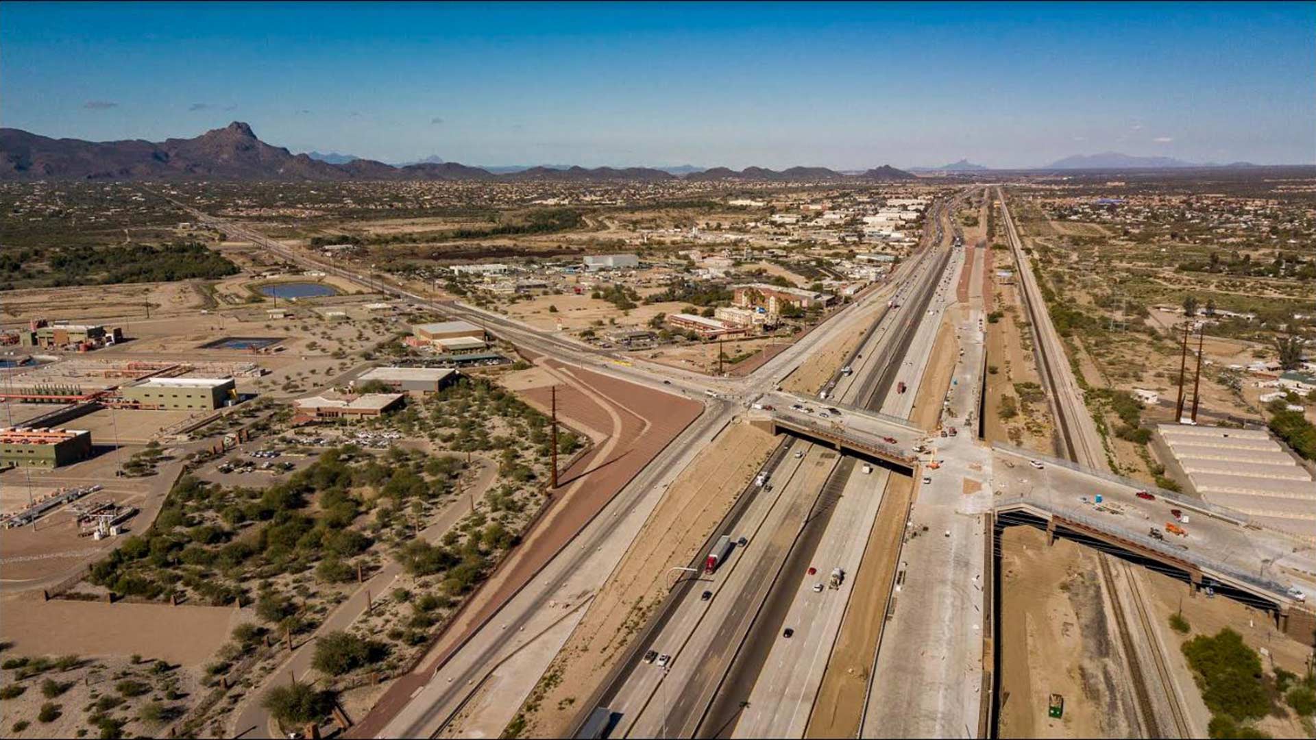 The intersection of Ina Road and Interstate 10 seen in a photo posted on the Arizona Department of Transportation Facebook page, March 14, 2019. 