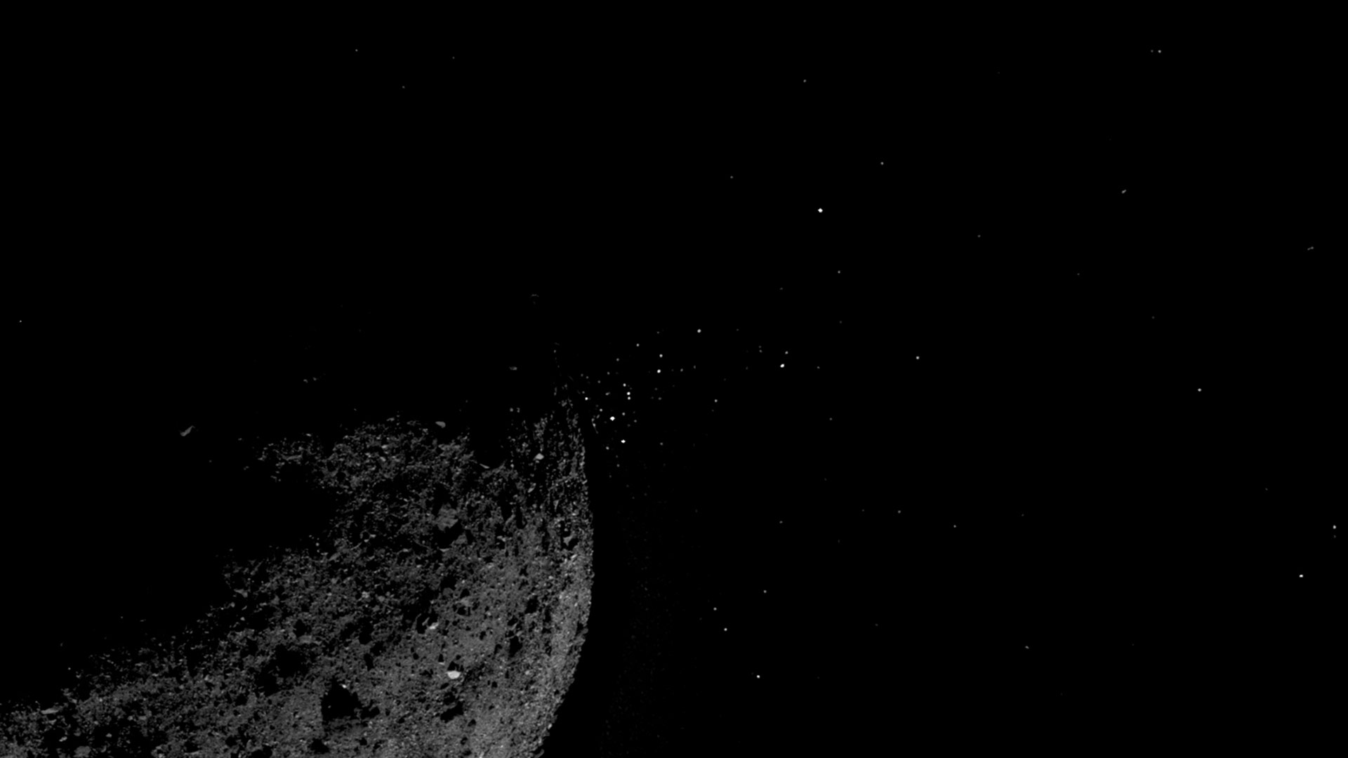 OSIRIS-REx captured pictures of particles around Bennu earlier this year.