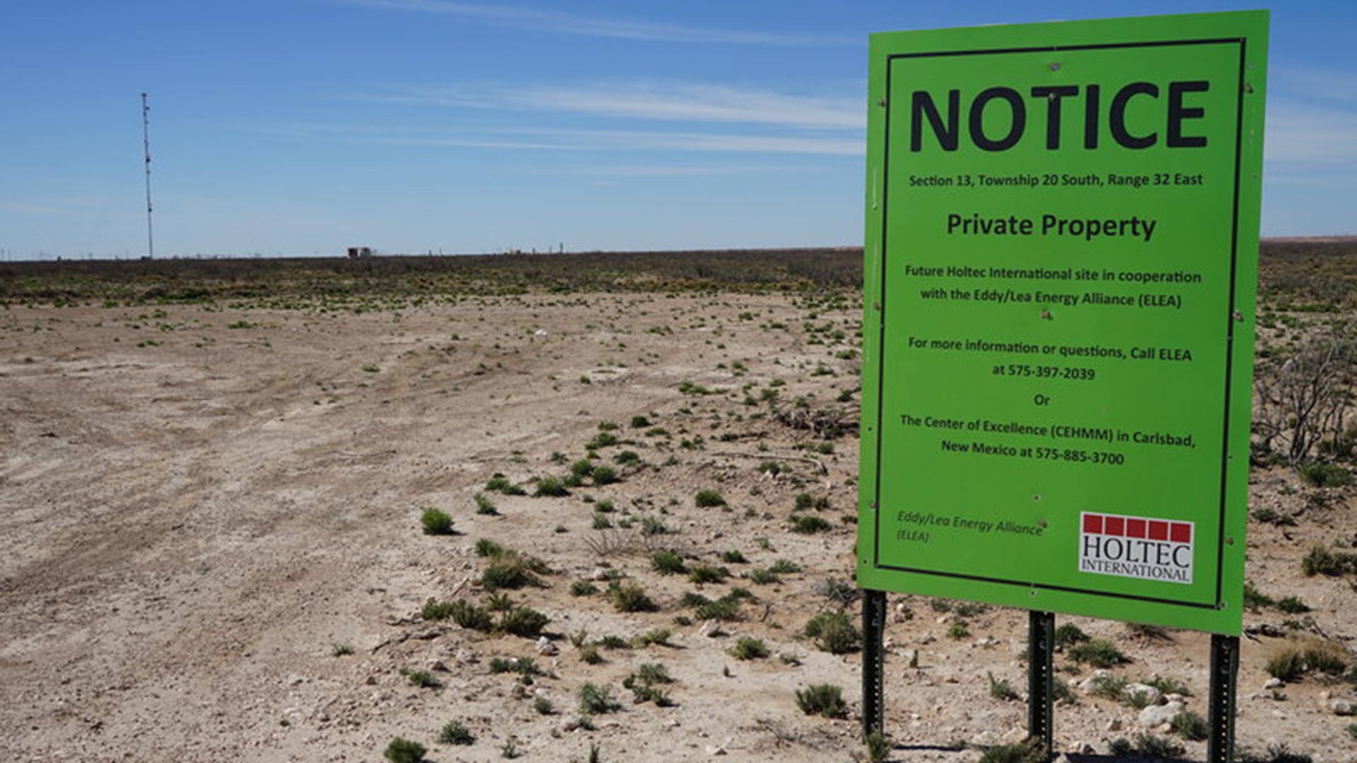 A 1,000-acre patch of southeast New Mexico desert may offer a temporary solution to the nation's longstanding nuclear waste problem.