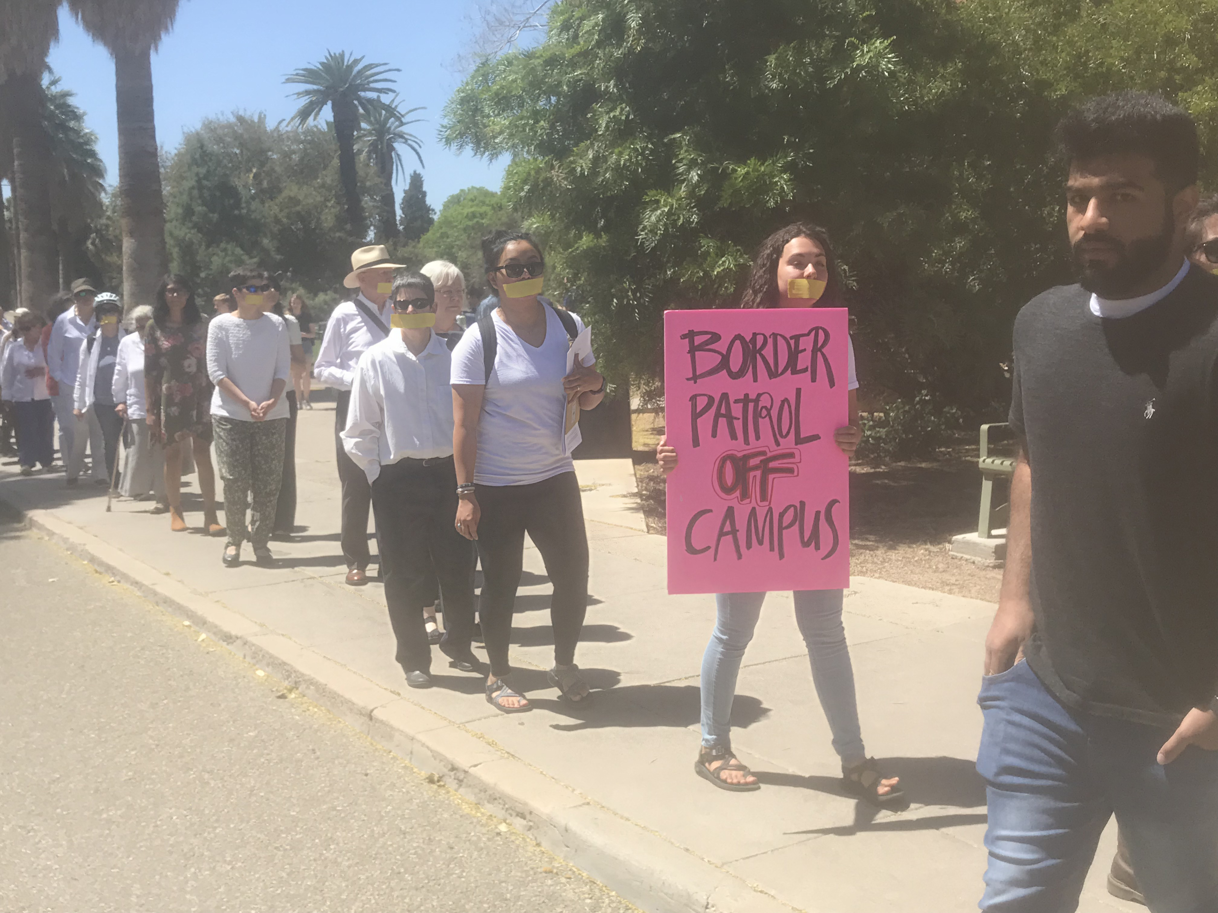 UA Silent Protest_Border Patrol