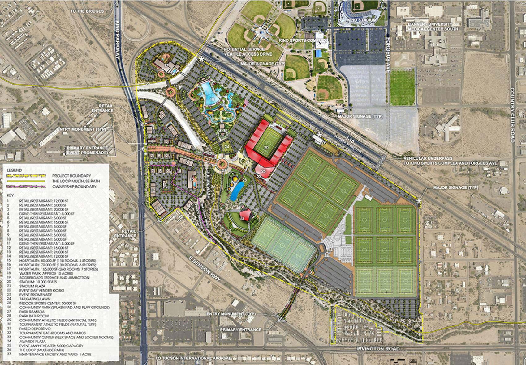 Kino Sports Complex Map