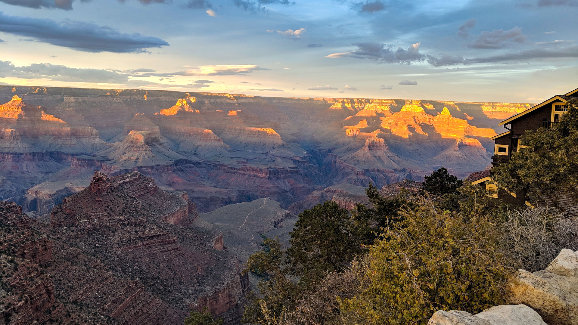 A view from the South Rim of the Grand Canyon, next to the Kolb Studio, September 2018.