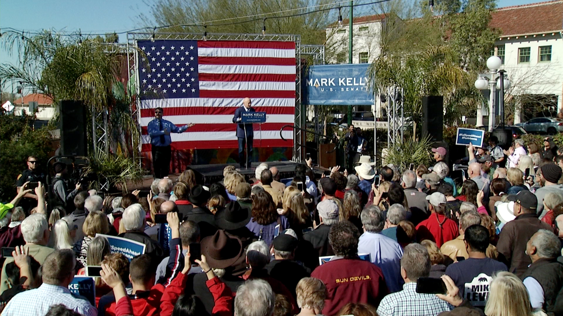 Mark Kelly for U.S. Senate rally. 