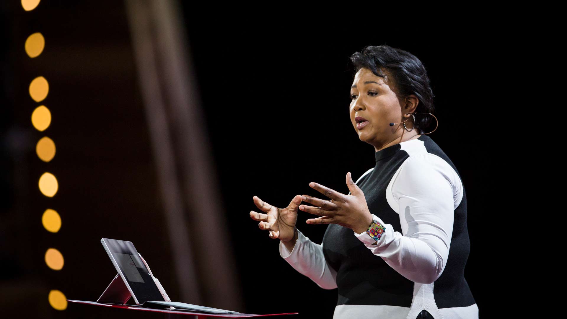 Dr. Mae Jemison speaking at TED2016.