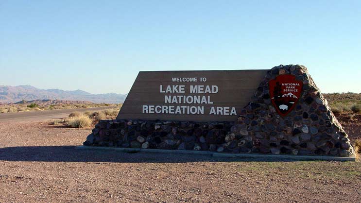 NPS sign Lake mead