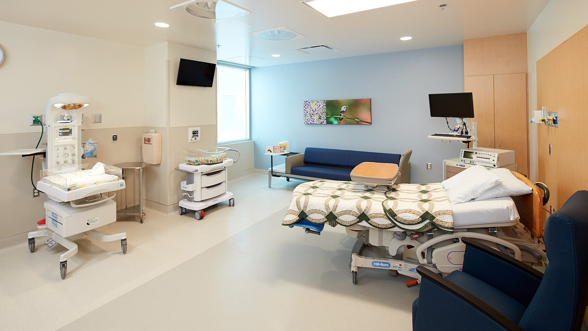 A labor-delivery room at Banner Health's new hospital tower.