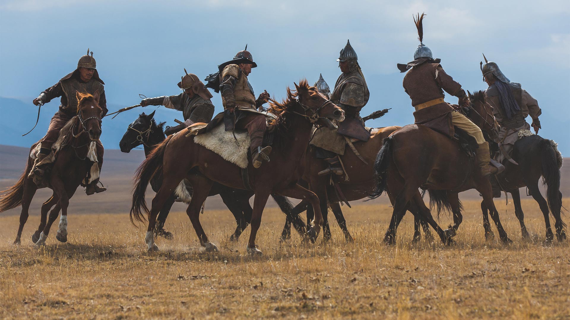 Horse warriors, dramatic recreations, Kazakhstan