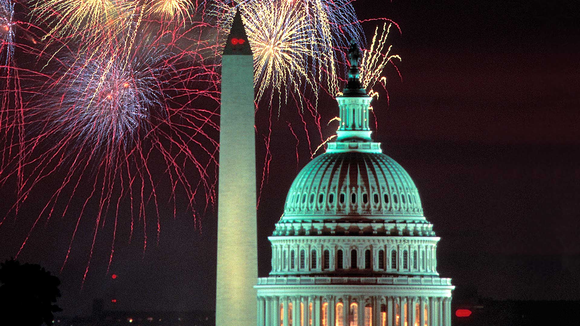 Fireworks over the U.S. Capitol
