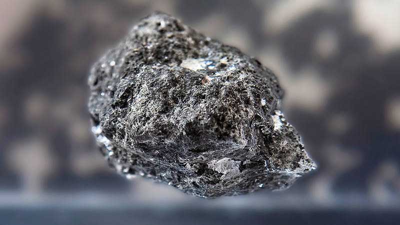 A moon rock from the Apollo 14 mission.