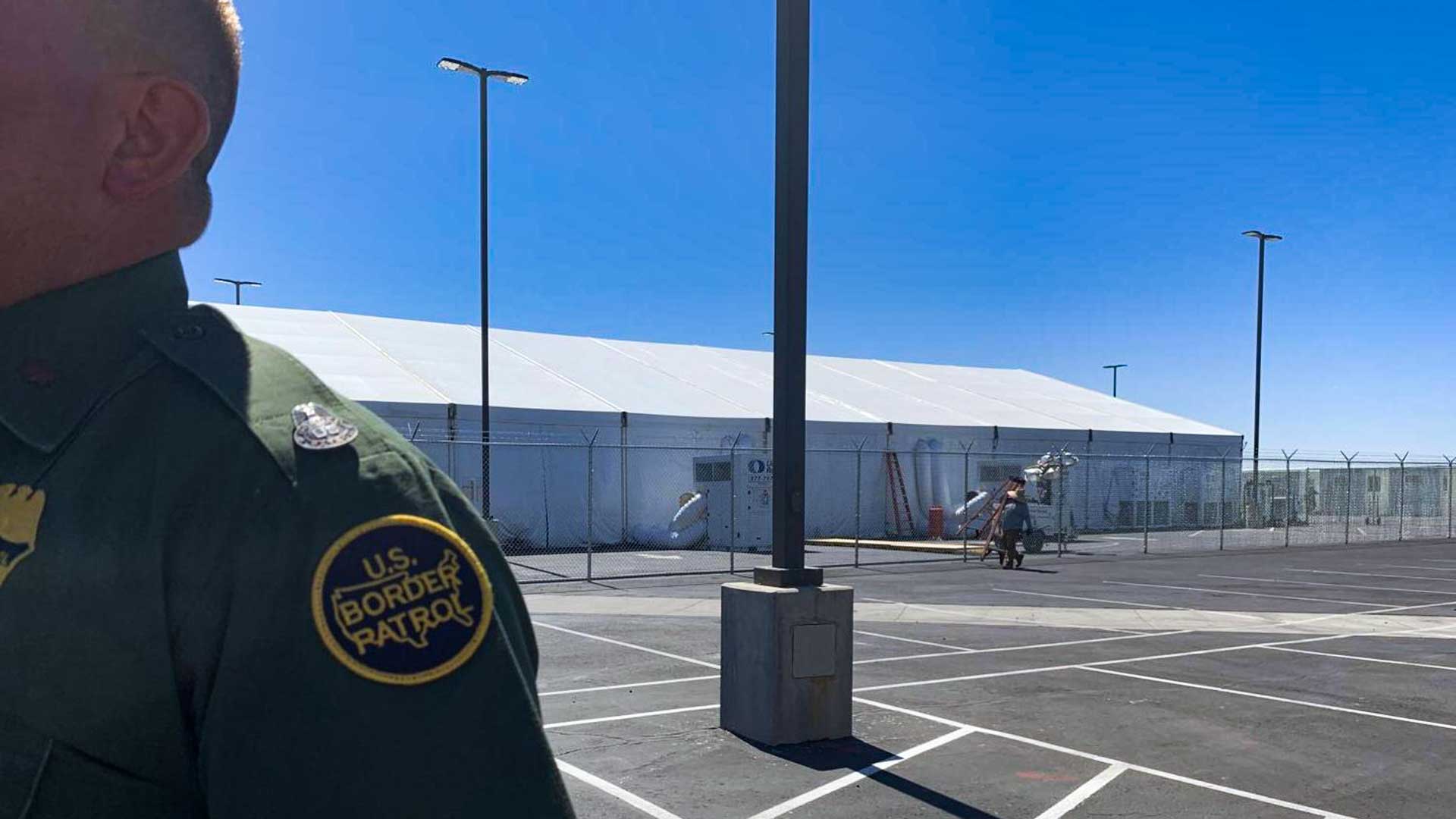 Border Patrol's Yuma Sector new tent compound will hold 500 people.