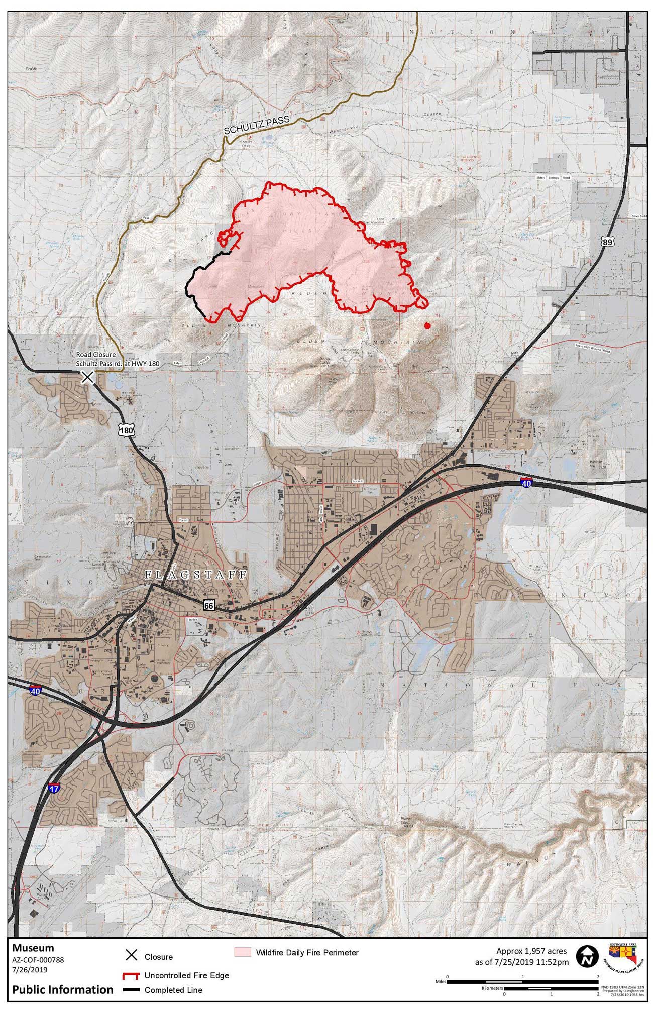 Museum fire map 7-25