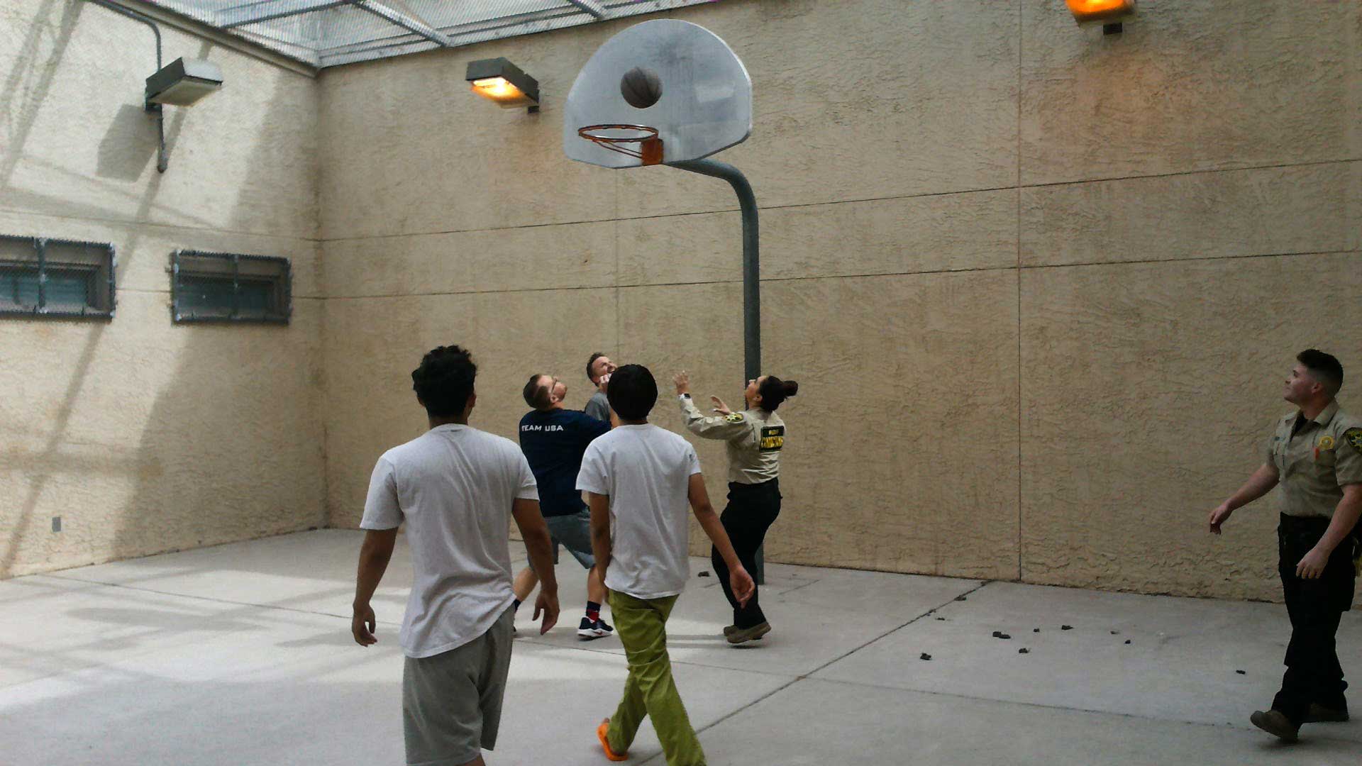 Basketball at the Pima County Jail.