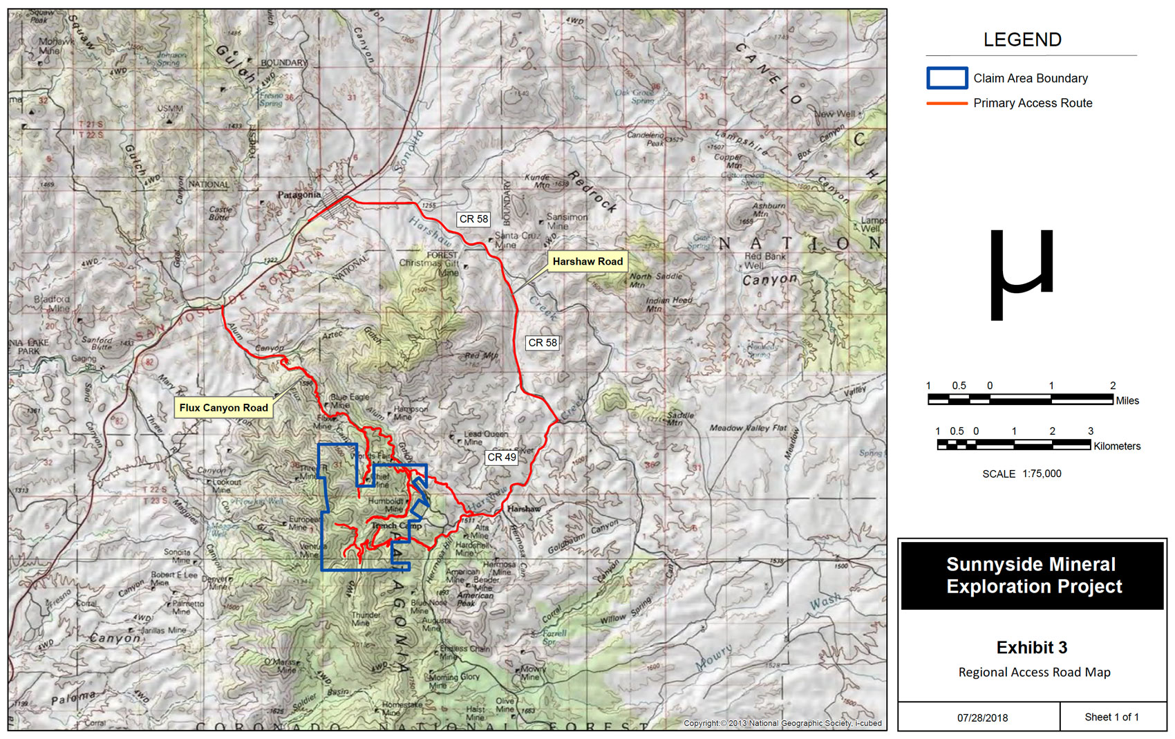 Sunnyside map