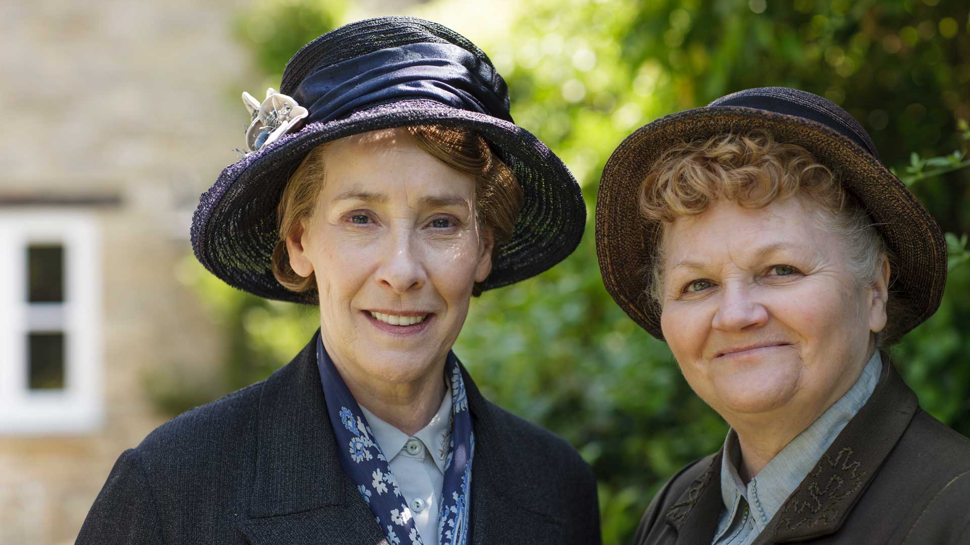 Phyllis Logan as Mrs. Hughes, Lesley Nicol as Mrs. Patmore. Both are scheduled to appear in DOWNTON ABBEY LIVE!