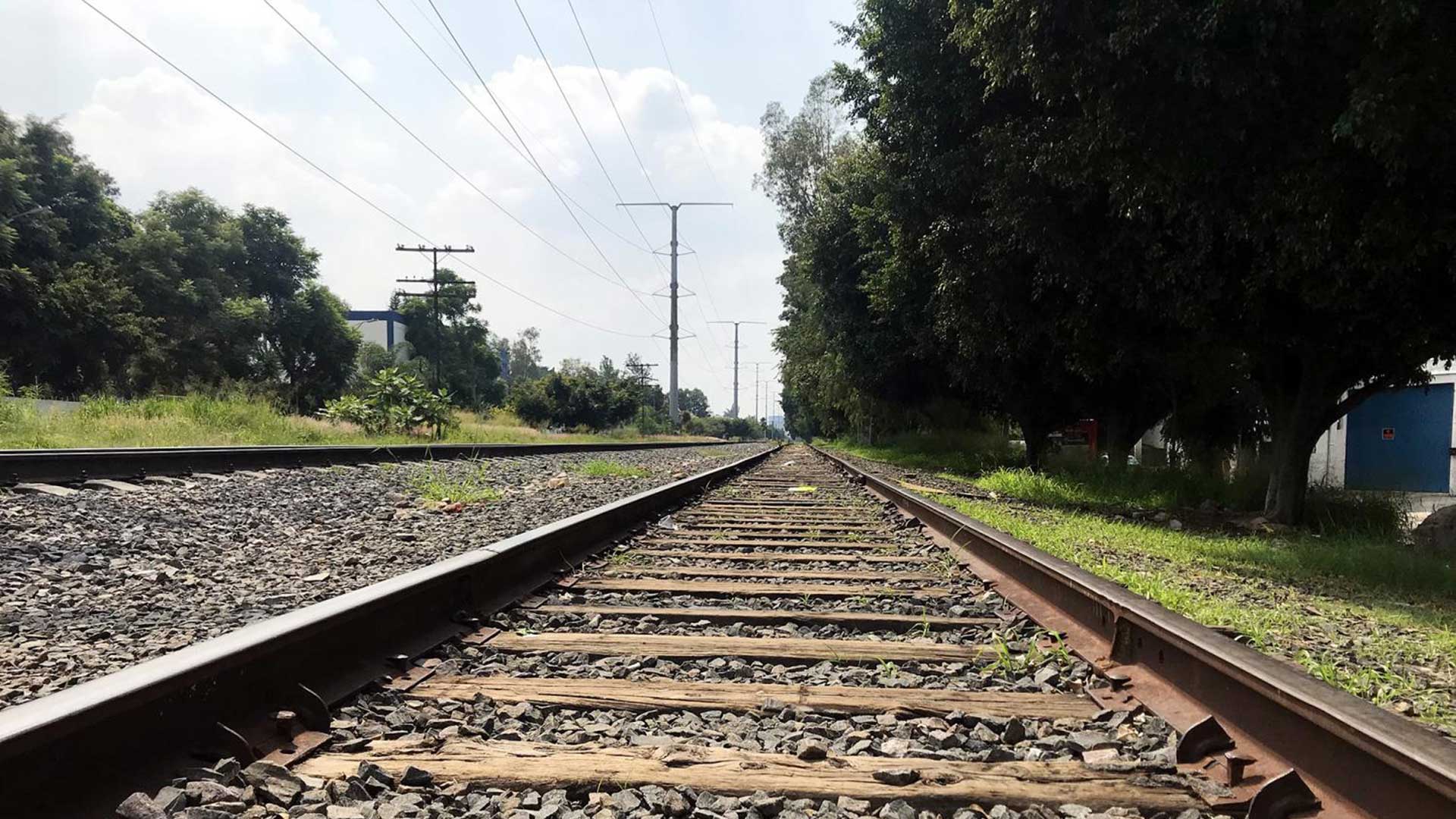 Train tracks run through Guadalajara. Many migrants use the train, called La Bestia, to travel through Mexico to the U.S. border.